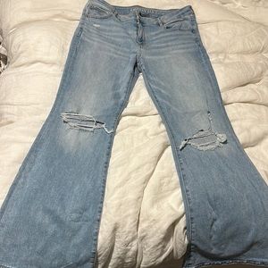 American eagle low rise flare jeans